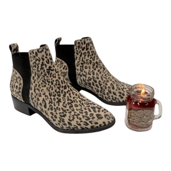 Dolce Vita Tristan Leopard Suede Boot woman’s size 7 M Chel boots - Picture 13 of 13